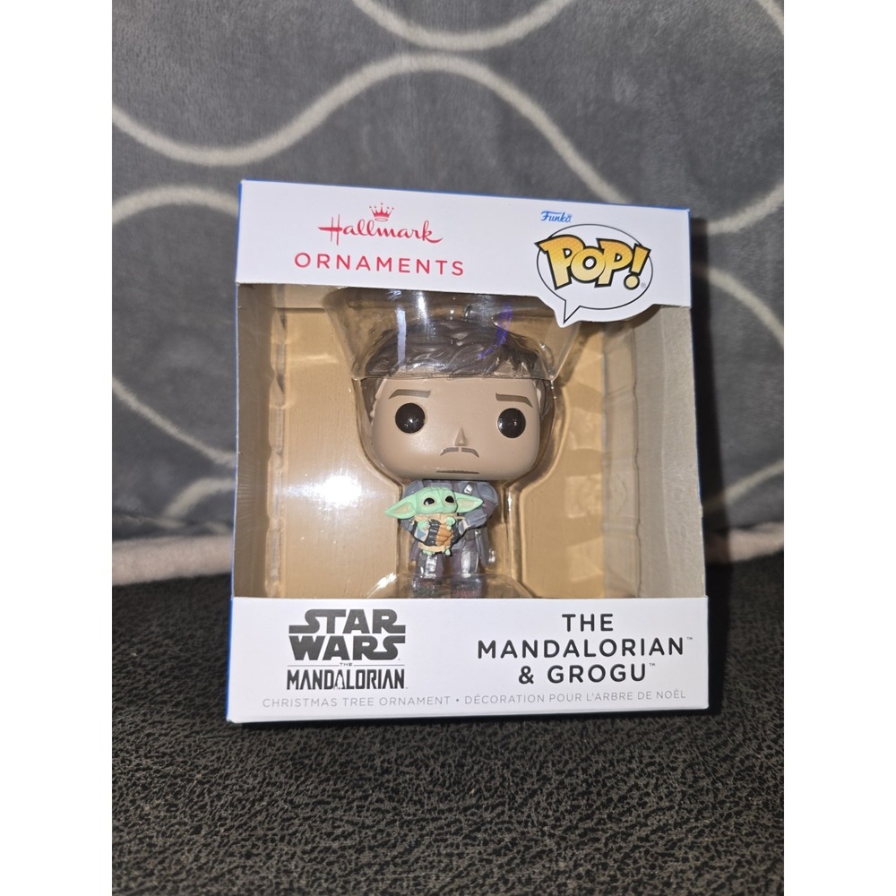 Hallmark Ornament - The Mandalorian, Grogu, Star Wars, Funko Pop ~ nib 2025